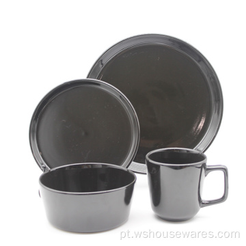 Jantar de glazes reativo conjunto de louraria cerâmica